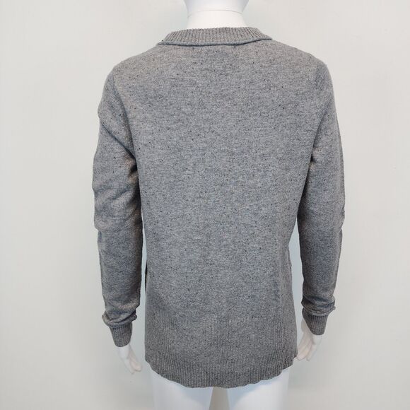 C.C. California Crewneck Sweater Size S Button Side Hem Wool Alpaca Preppy Chic - Picture 2 of 15